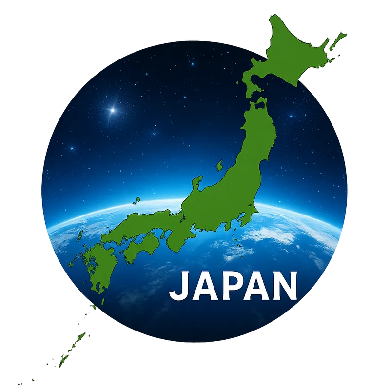 地球と日本への愛 ユニセックスTシャツ — 前面